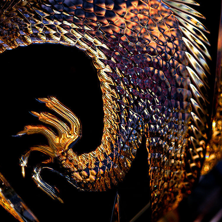 Takumi | Ručně vyráběná sklenice na whisky Soaring Dragon v dřevěné krabičce | Petprovac