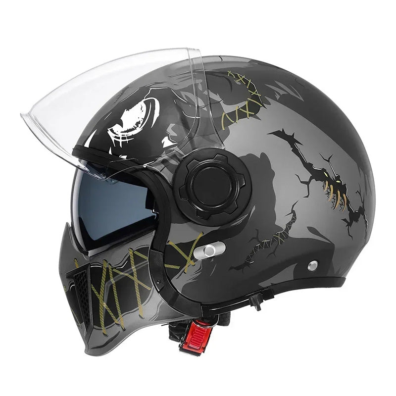 AstraGuard Dual-Visor Modular Helmet DOT and ECE Certified