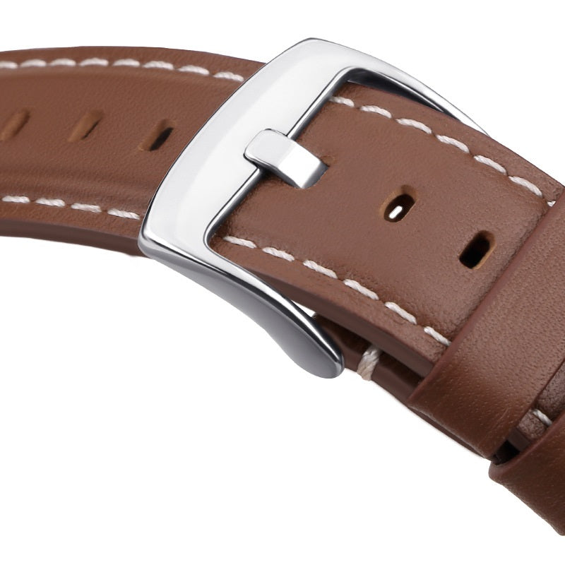 Meridian | Business Genuine Leather Strap For Samsung Watch Ultra