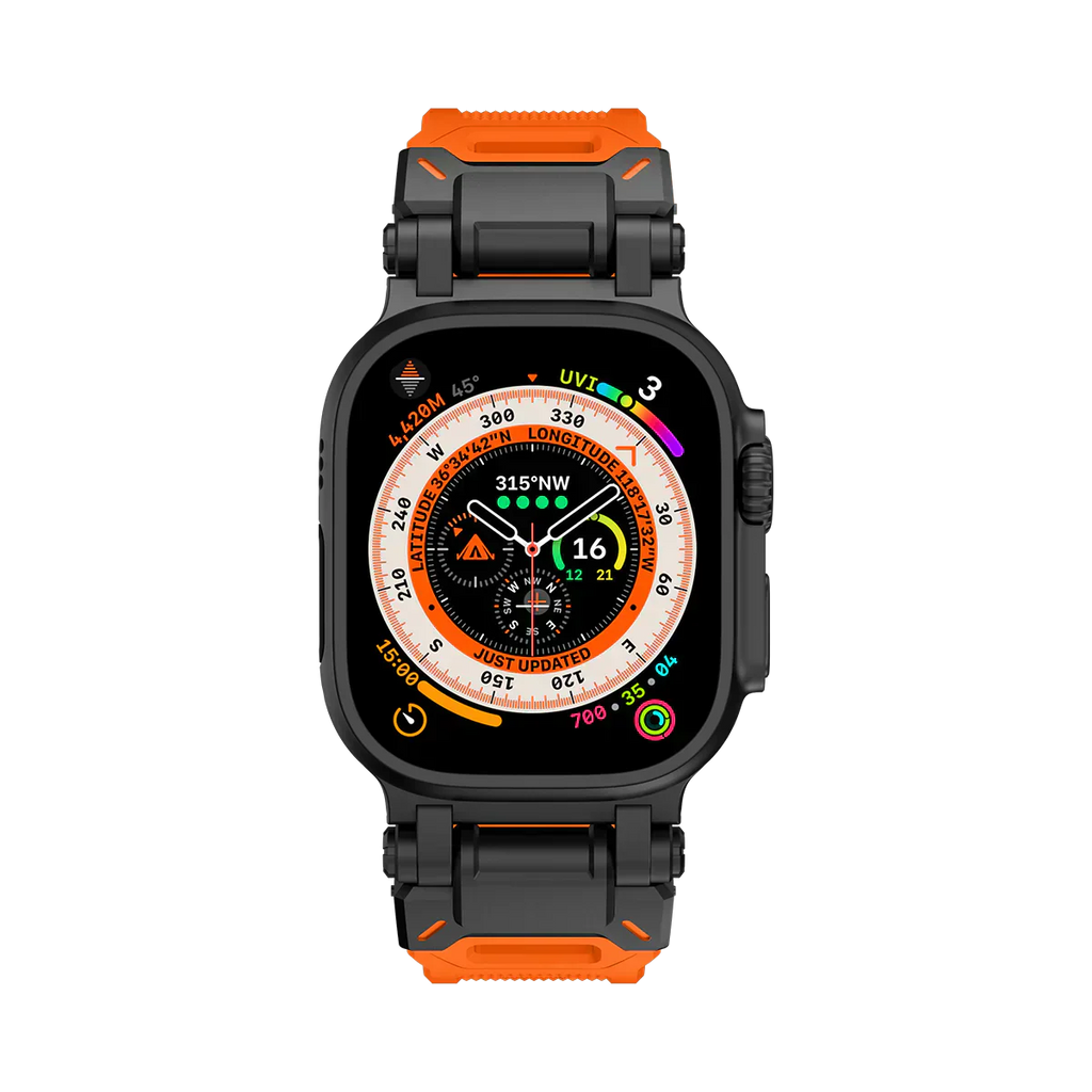 Meron Titanium-Head Silicone Band for Apple Watch | Petprovac