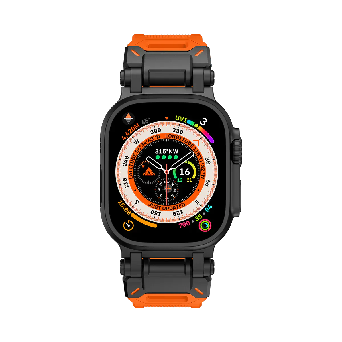 Meron Titanium-Head Silicone Band for Apple Watch | Petprovac