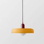 Lámpara colgante de vidrio Liora Bauhaus con ajuste de altura