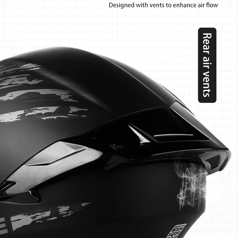 Kask FlipGuard zatwierdzony przez DOT z podwójnymi szkłami dla motocyklistów