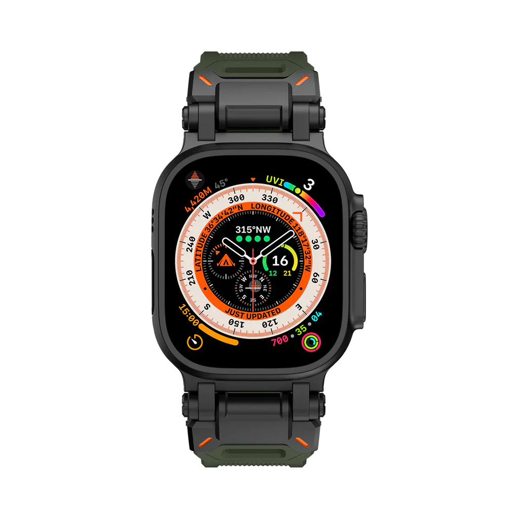 Meron Titanium-Head Silicone Band for Apple Watch | Petprovac