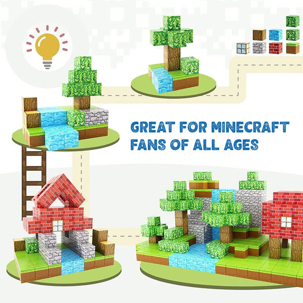 Set di Blocchi Magnetici STEM per Bambini Kit di Apprendimento Creativo