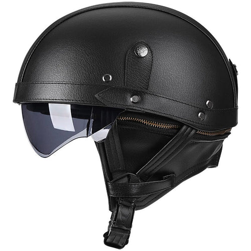NovaRove Retro Motosiklet Kullanımı İçin Kask UV Koruma DOT Onaylı