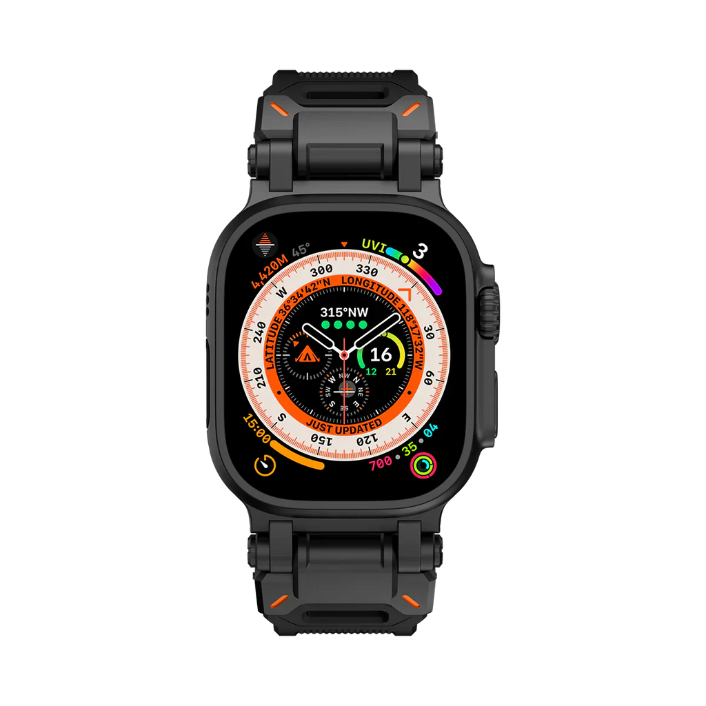 Meron Titanium-Head Silicone Band for Apple Watch | Petprovac