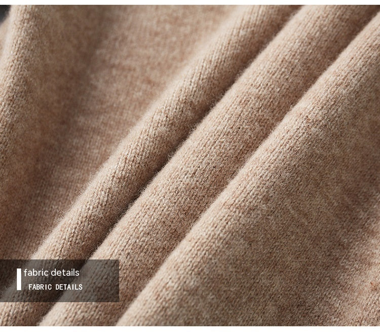 NovaWeave ull genser med halv glidelås - 100 % australsk ull