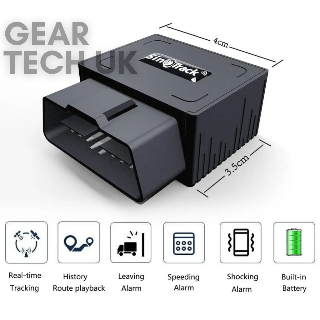 Stik og Brug OBD2 GPS Bilsporer Storbritannien Ingen Abonnement