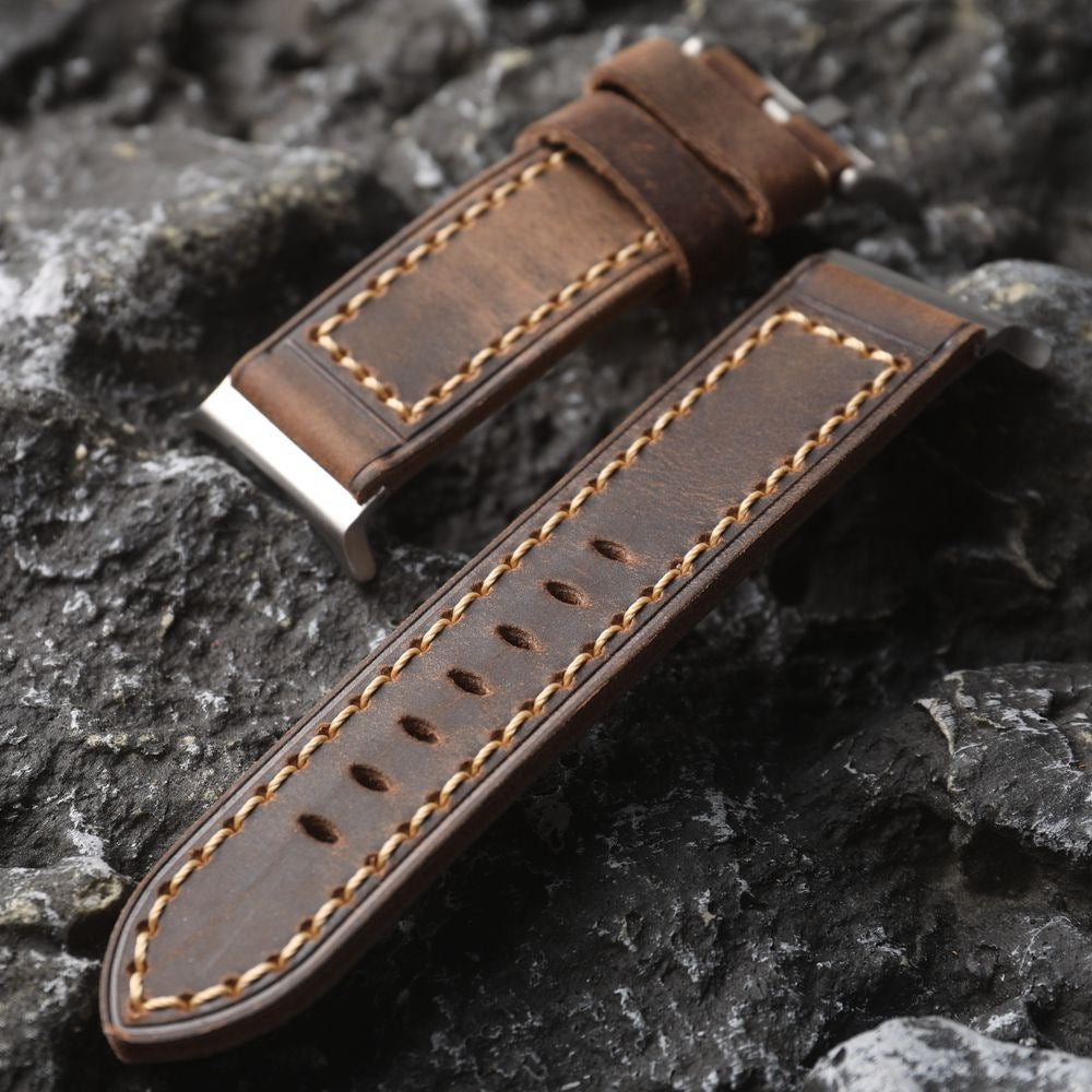 Kestrel | Handcrafted Rugged-Style Strap for Ultra Smartwatches - Antique Brown