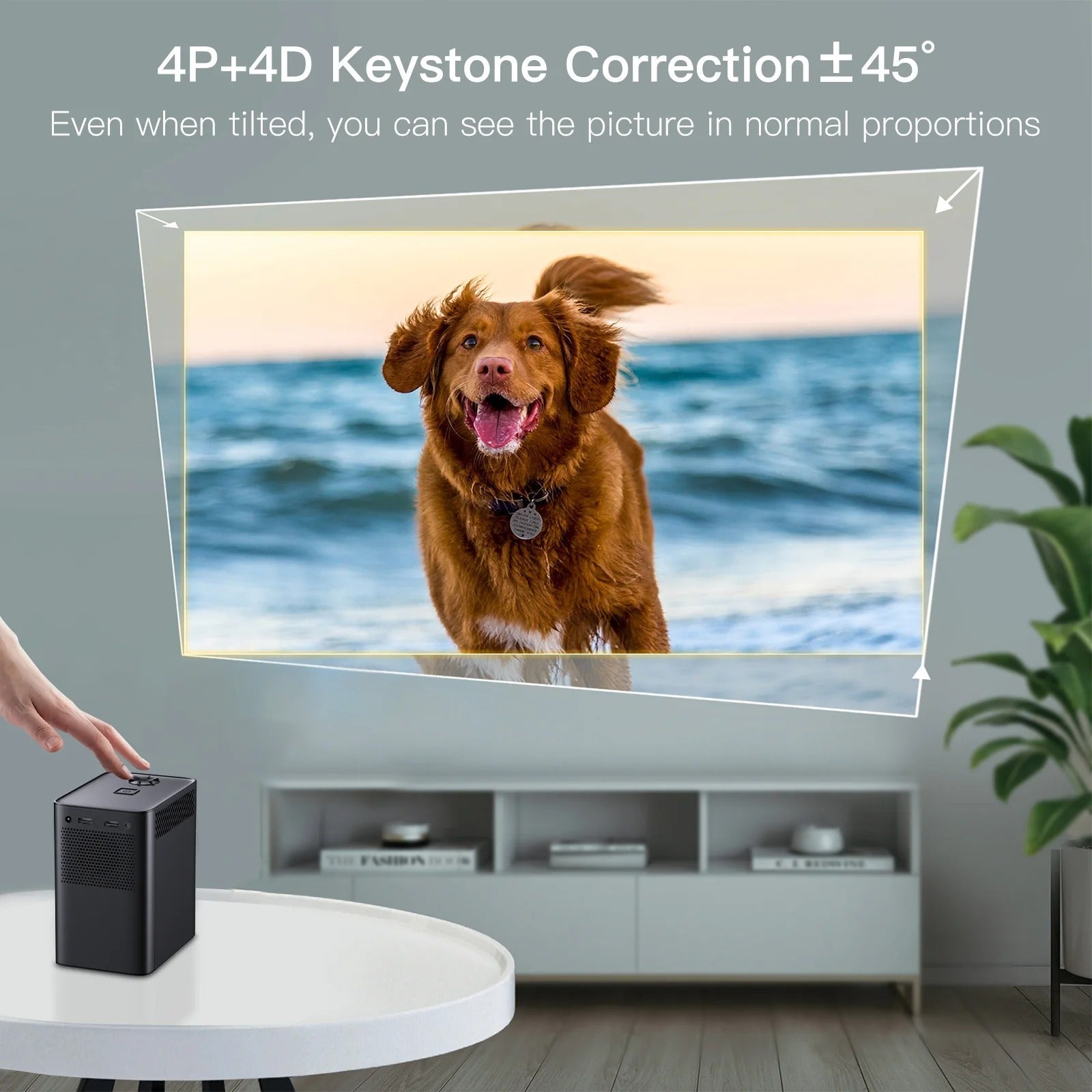 Přenosný 4K WiFi projektor s Androidem pro domácí kino