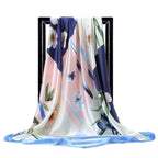 Large square scarf Simulation silk scarf All-match scarf Scarf