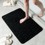 Cobblestone Bath Mat With Absorbent Comfort For Families