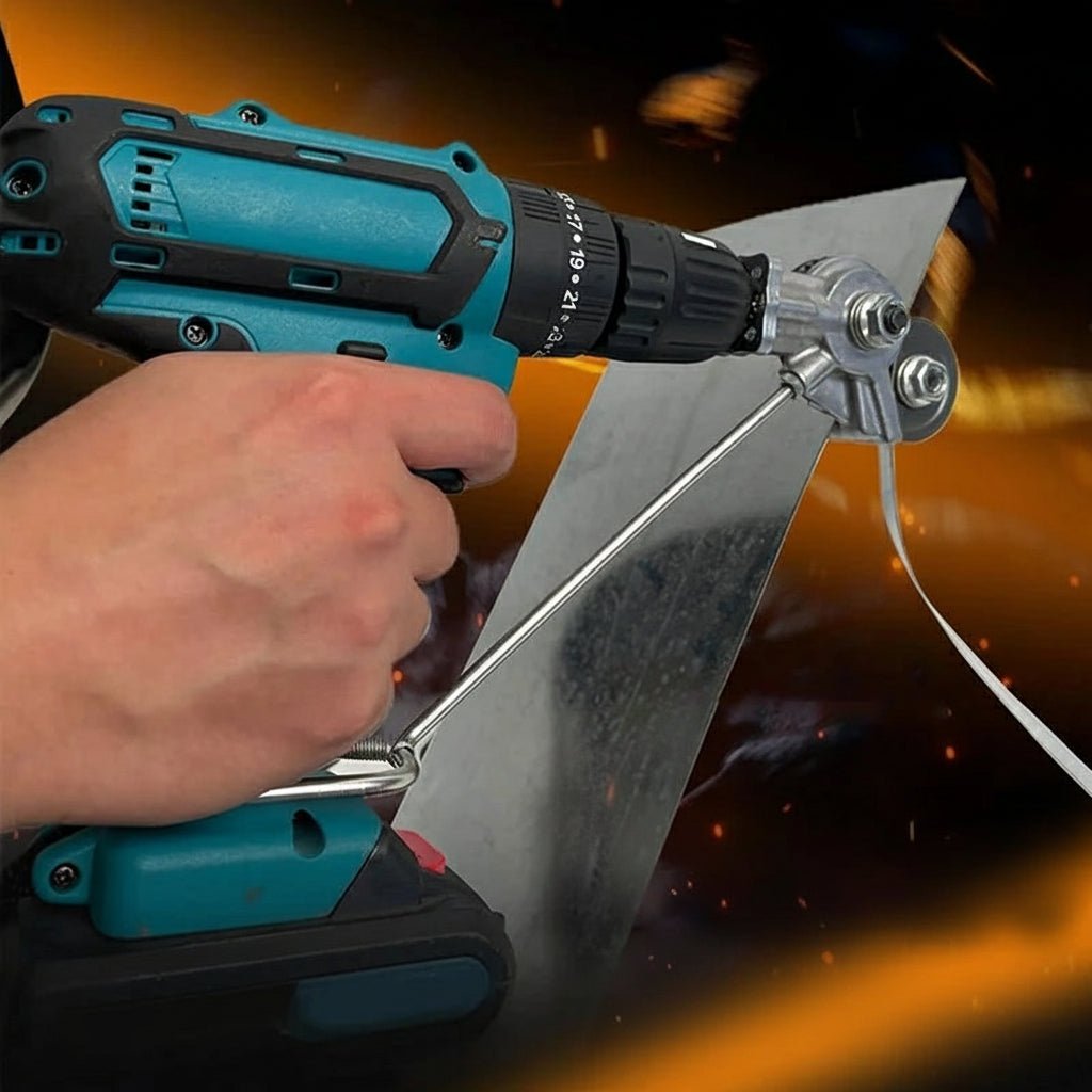 Matkaplar İçin Metal Sac Kesici Aparat Elektrikli Makaslı