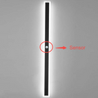 Frostline Lineær Udendørs Væglampe med Akrylglas