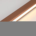 Lampada a sospensione lineare in metallo Nexis con LED in nero e marrone