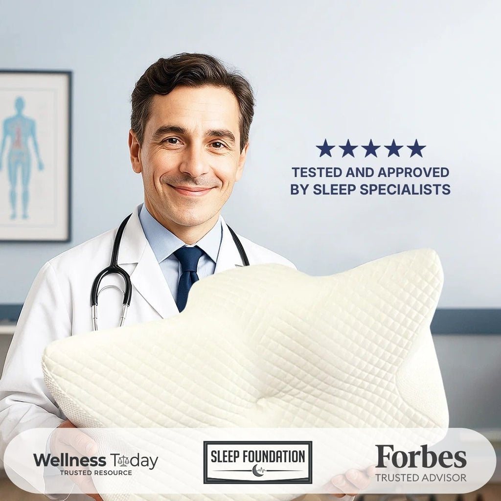 وسادة رغوة الذاكرة التقويمية للرقبة لتخفيف آلام الرقبة