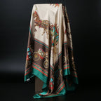 Large square scarf Simulation silk scarf All-match scarf Scarf