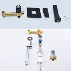 Aureli | Falra szerelhető egyszelepes fürdőszobai mosdócsaptelep | Petprovac