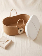 Bear Shaped Changing Basket In Cotton Rope For Nursery