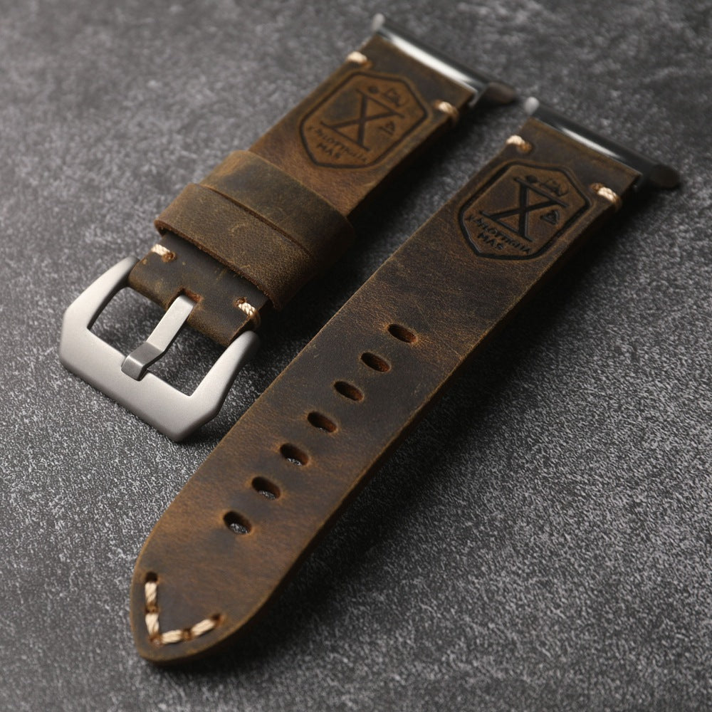Brookmere vintage leren band compatibel met Samsung Watch Ultra