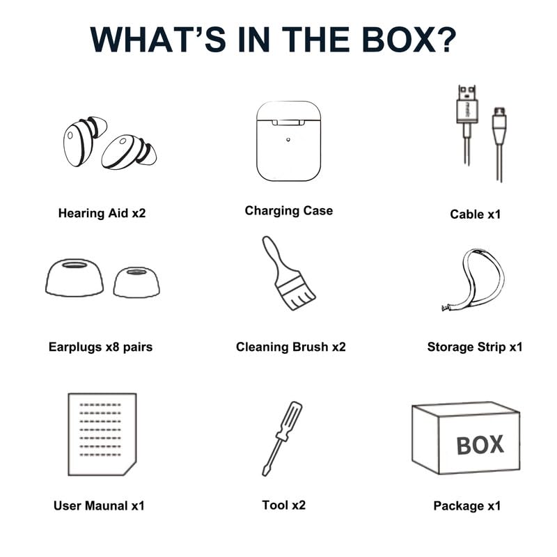 Auralift Pro Hörverstärker mit kabellosem Ladeetui