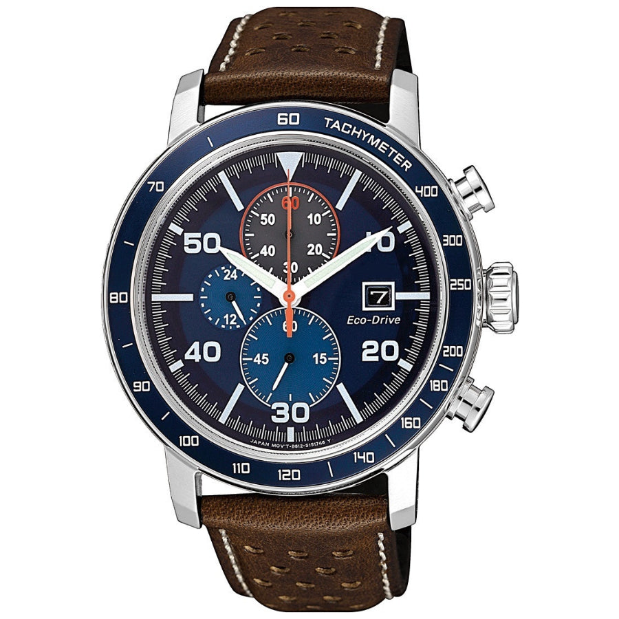 Multifunctional quartz watch with 6 hands for men