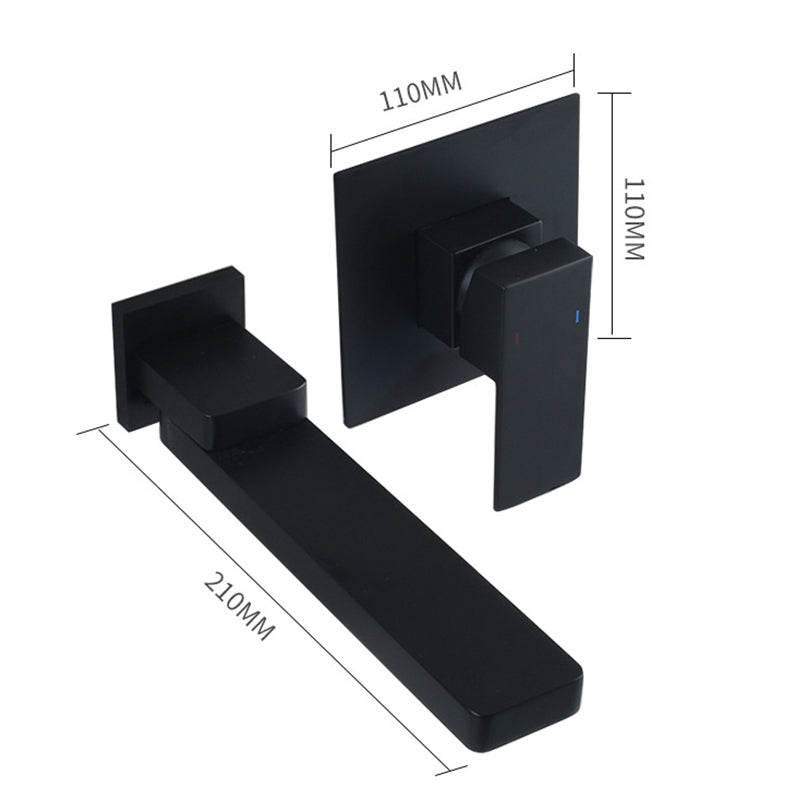 Aureli | Falra szerelhető egyszelepes fürdőszobai mosdócsaptelep | Petprovac