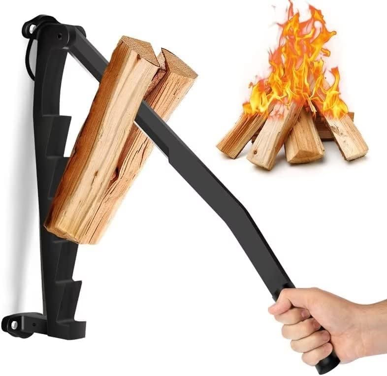 LogMaster Wandmontierter Holzspalter für einfaches Holzspalten zu Hause