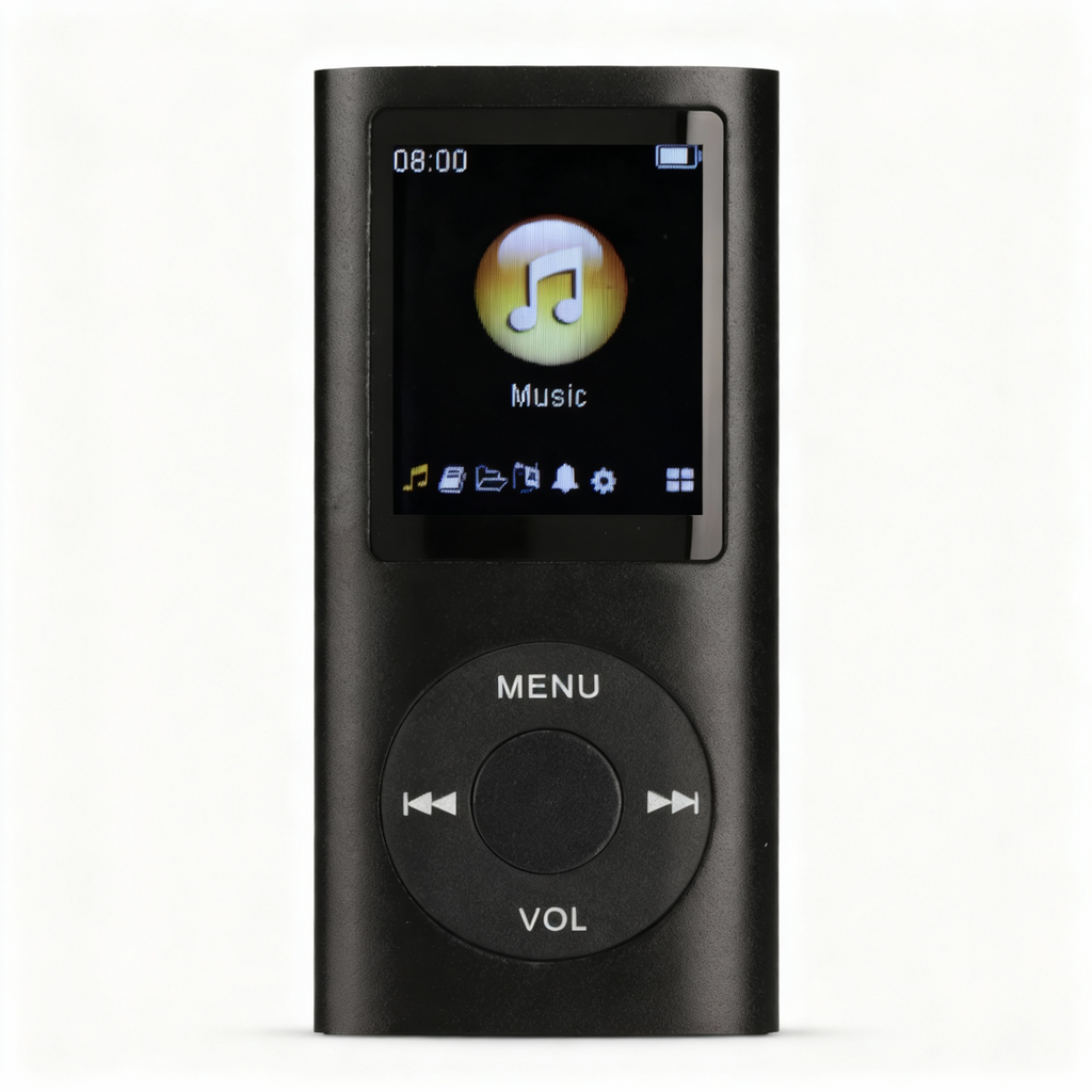 مشغل موسيقى ريترو – مشغل MP3 بسعة 64 جيجابايت وتصميم كلاسيكي مدمج