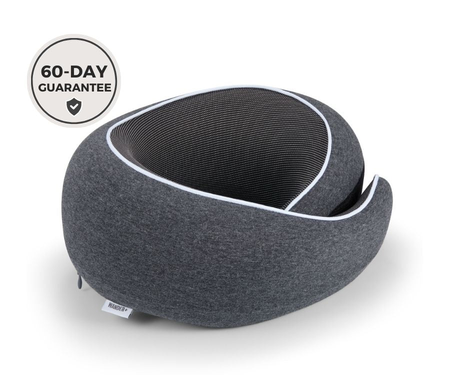 Memory Foam Travel Neck Pillow for Long Flights, Road Trips and Everyday Commutes