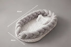 Breathable Bionic Baby Nest With Braided Bumper For Soothing Nights | petprovac