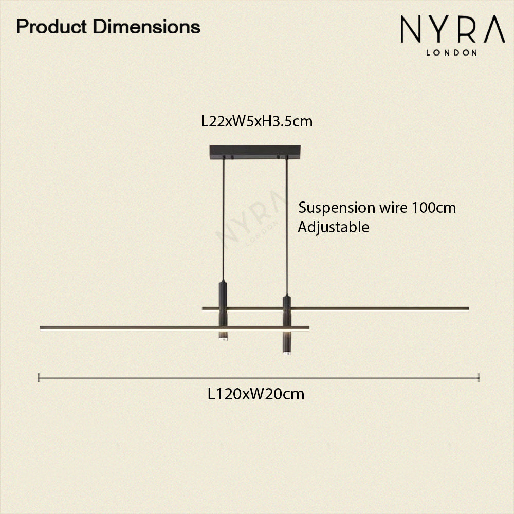 וולארו | מנורת תלייה עם שתי נורות