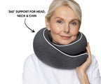 Memory Foam Travel Neck Pillow for Long Flights, Road Trips and Everyday Commutes