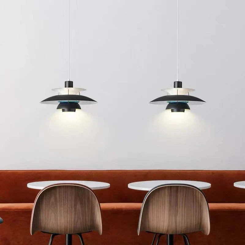 Liora Morandi Moderne LED Hängeleuchte mit Schirm Stilvoll