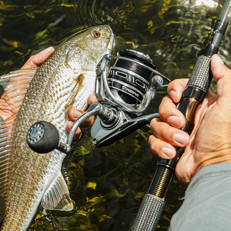 بكرة صيد دوارة PetprovacNautiX للمياه المالحة بجسم من الألمنيوم