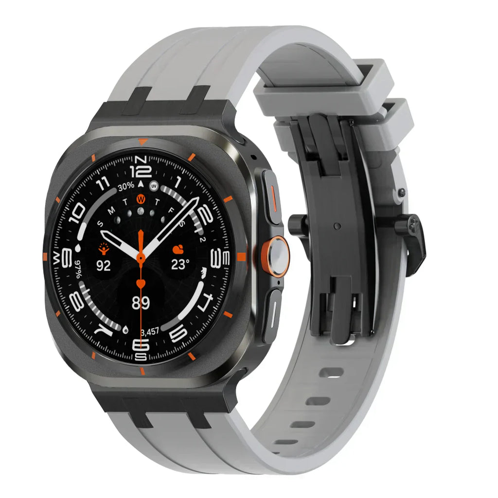 Virelli | Luxusní silikonový řemínek s motýlkovou sponou pro Samsung Galaxy Watch Ultra | Petprovac