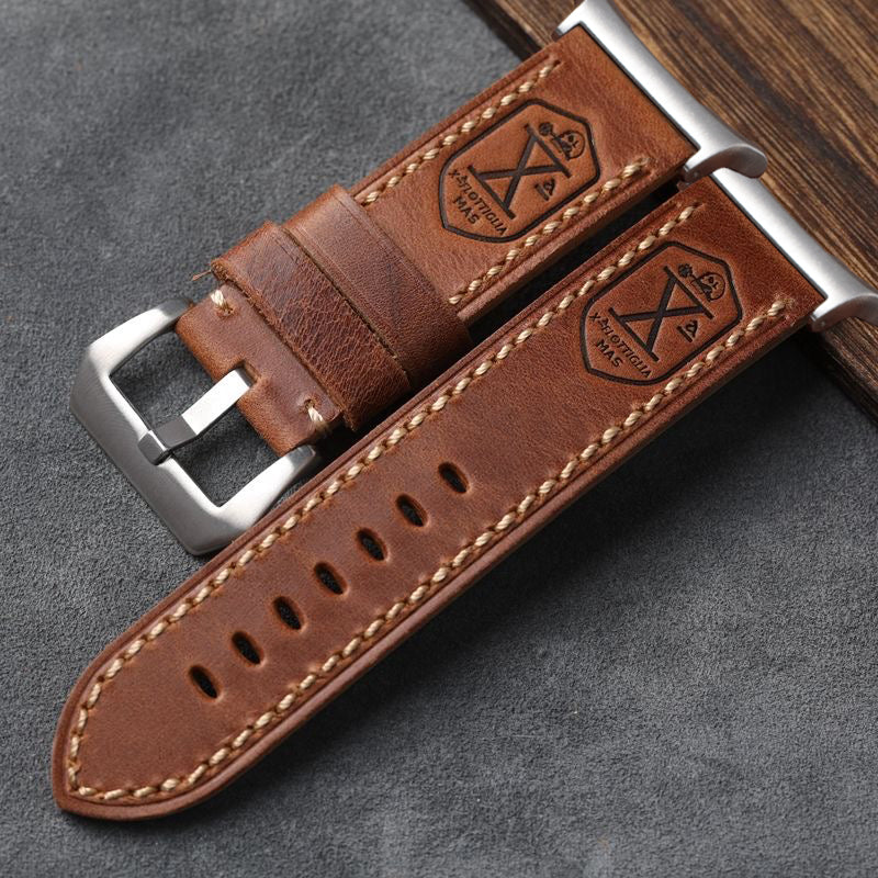 Ardentora Vintage Leather Strap for Samsung Watch Ultra