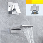 Cascade | Wall-Mounted Single-Handle Waterfall Bathroom Faucet | Petprovac