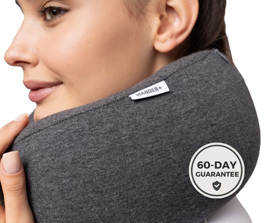Memory Foam Travel Neck Pillow for Long Flights, Road Trips and Everyday Commutes