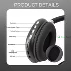 Fon Kepala Bluetooth Solara Pro, Pembatalan Bunyi, 40 Jam