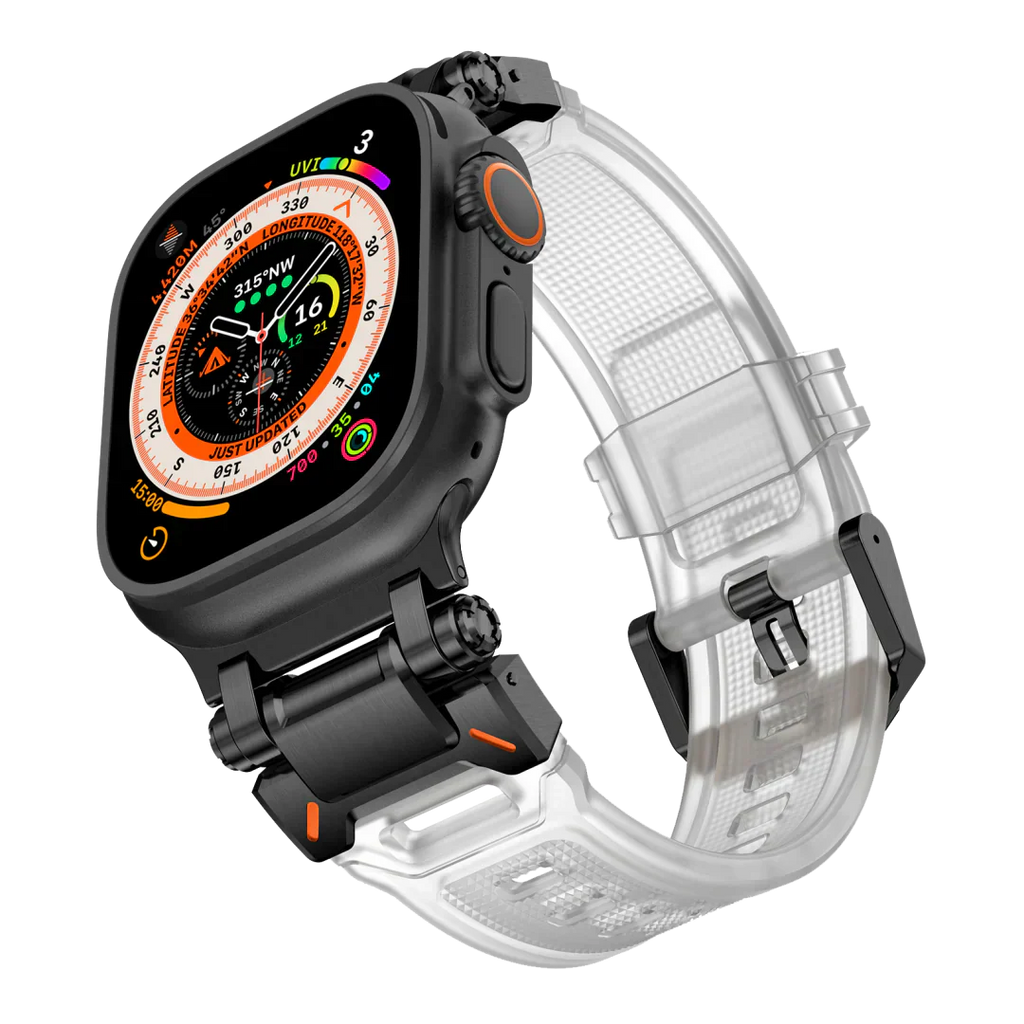 Meron Titanium-Head Silicone Band for Apple Watch | Petprovac