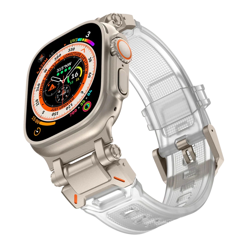 Meron Titanium-Head Silicone Band for Apple Watch | Petprovac