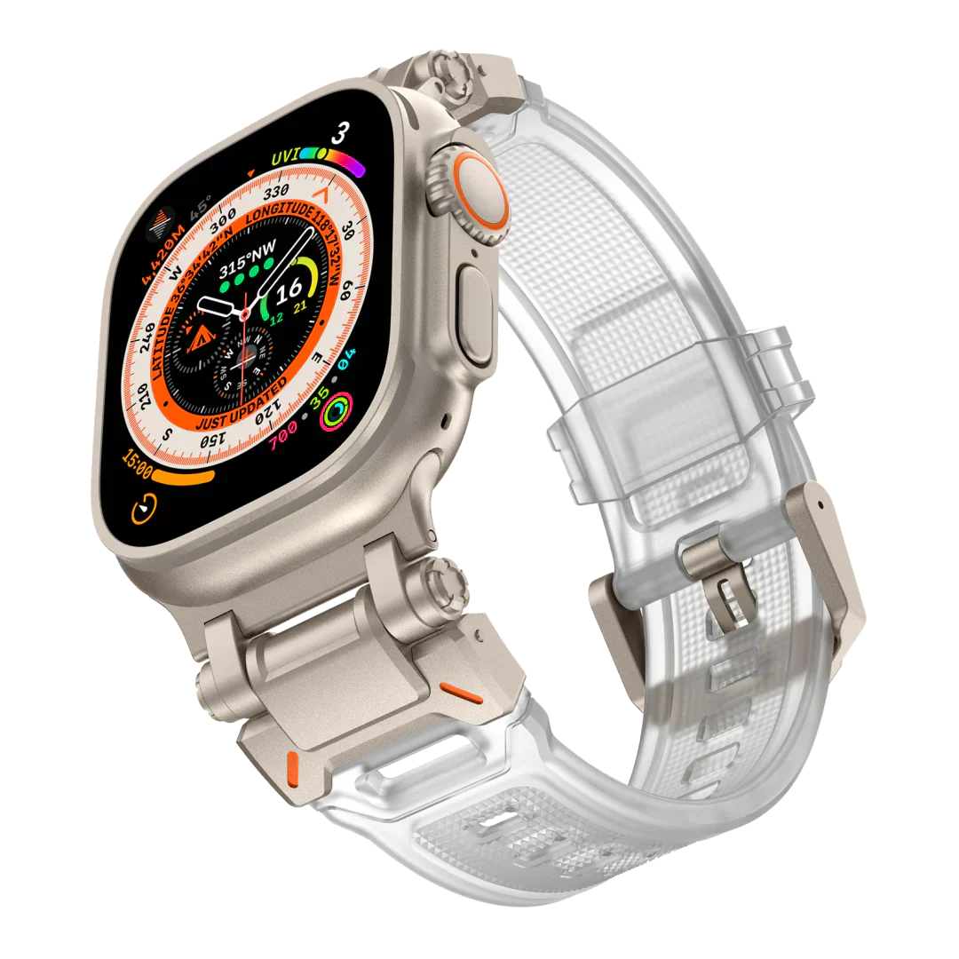 Meron Titanium-Head Silicone Band for Apple Watch | Petprovac