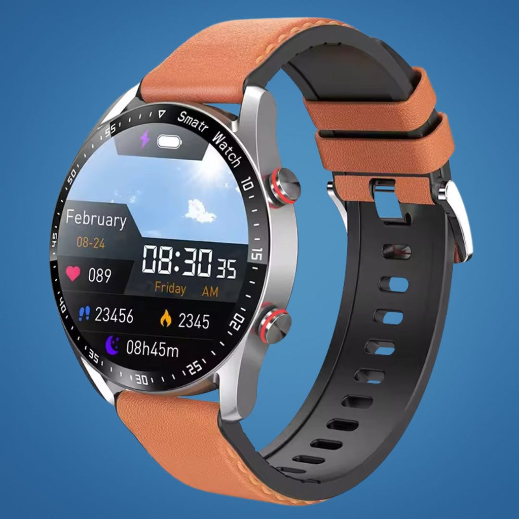 FitTrack | Non-Invasive Fitness Smart Watch - Tracks Physical Activity - Heart Rate - Sleep - Workout - GPS Notifications - Water Resistant