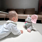 Interactive Plush Elephant for Early Development and Playtime Comfort