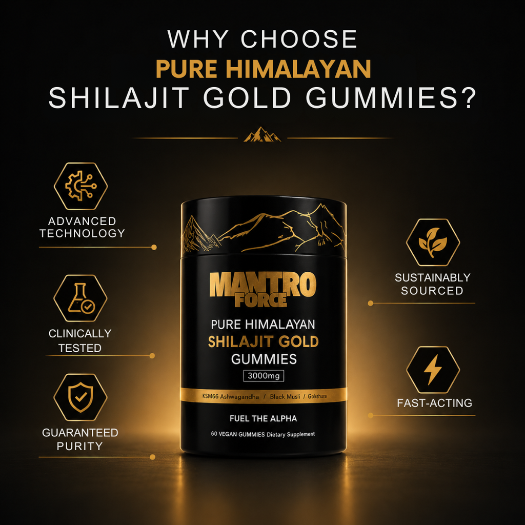 Premiumowe gumy Shilajit na energię i witalność