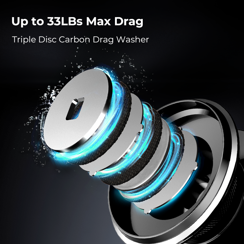 بكرة صيد دوارة PetprovacNautiX للمياه المالحة بجسم من الألمنيوم