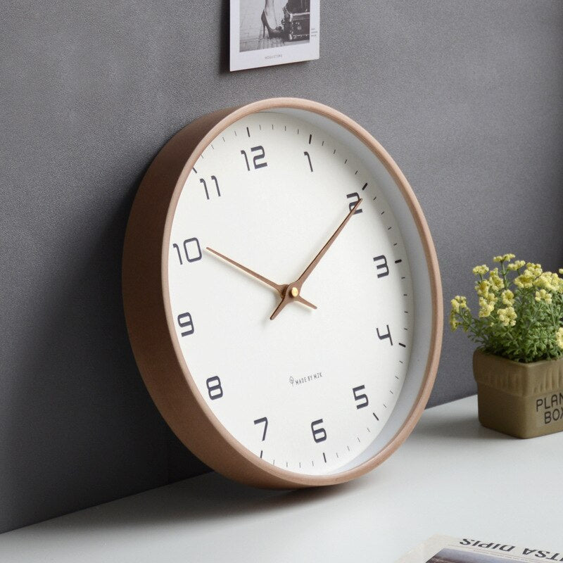 Scandinavian Minimalist Wooden Clock For Modern Interiors