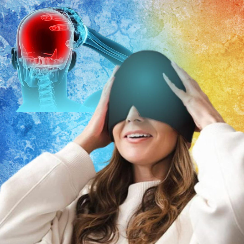 LumaRelief Migrænehætte Justerbar Varm- og Koldterapi